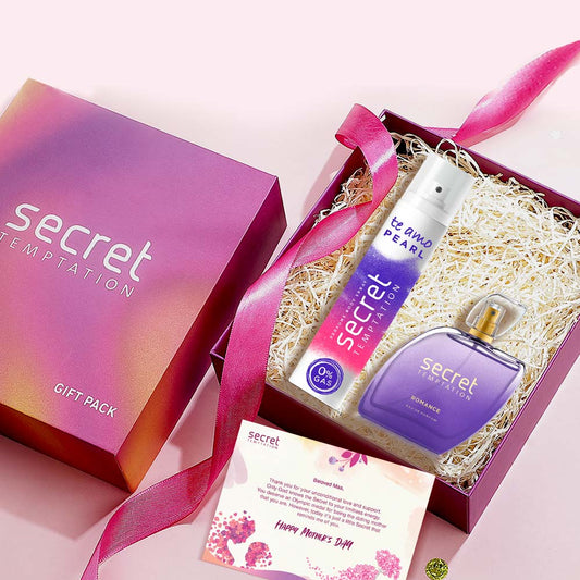 Gift Hamper with Te Amo Pearl 120ml and Romance Perfume 50ml