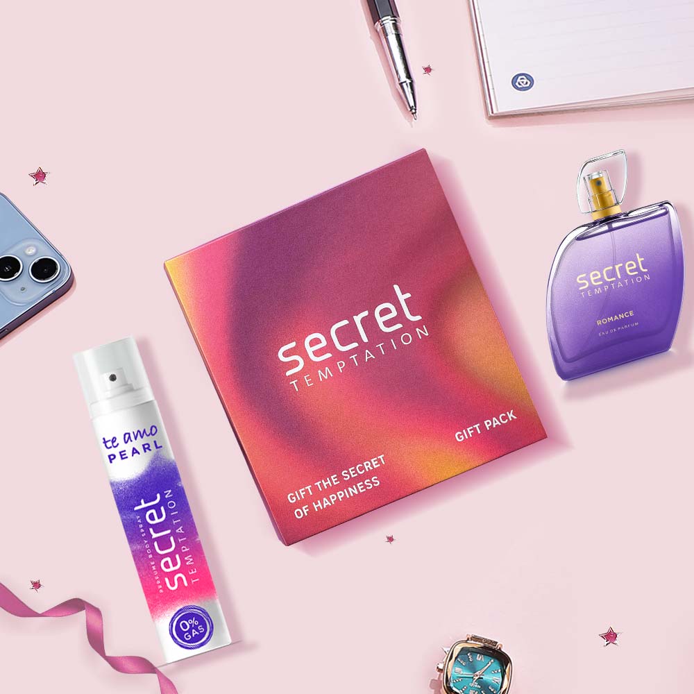 Gift Pack with Te Amo Pearl 120ml and Romance Perfume 50ml