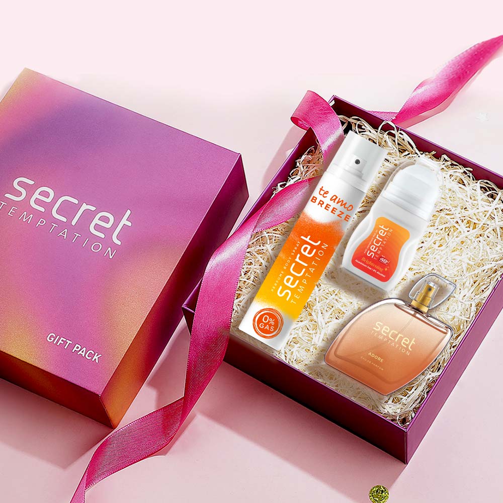 Gift Set with Te Amo Breeze 120ml, Brightening Roll On 50ml and Adore Perfume 50ml