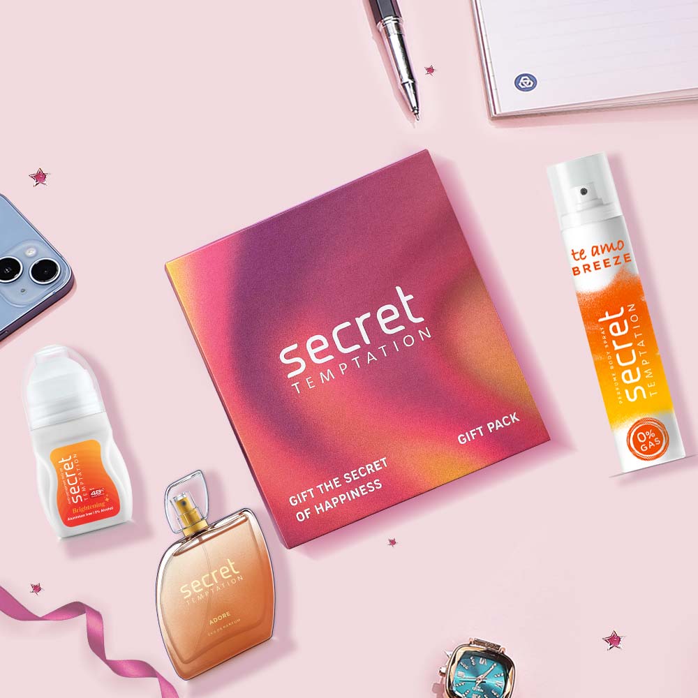 Gift Set with Te Amo Breeze 120ml, Brightening Roll On 50ml and Adore Perfume 50ml