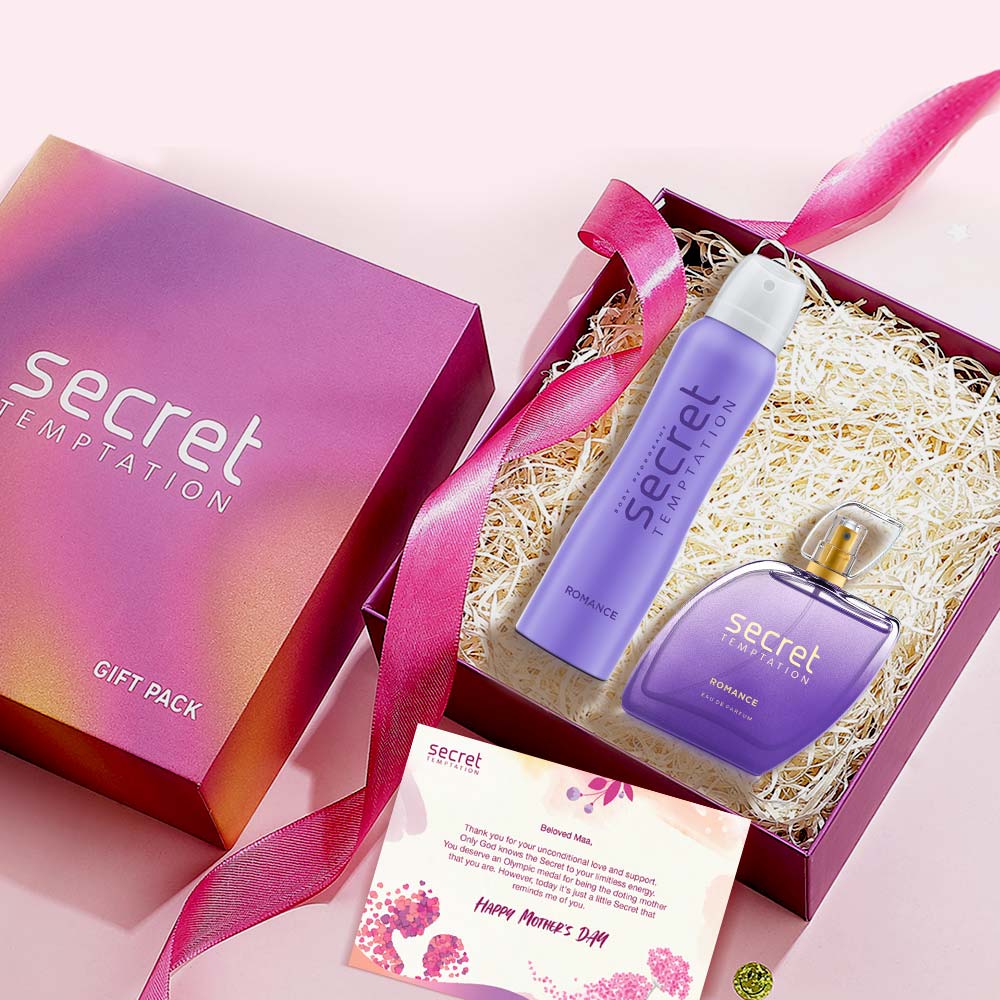 Gift Hamper with Romance Deodorant 150ml and Perfume 100ml