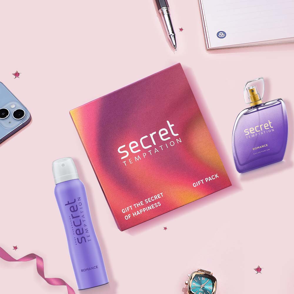 Gift Box with Romance Deodorant 150ml and Perfume 100ml
