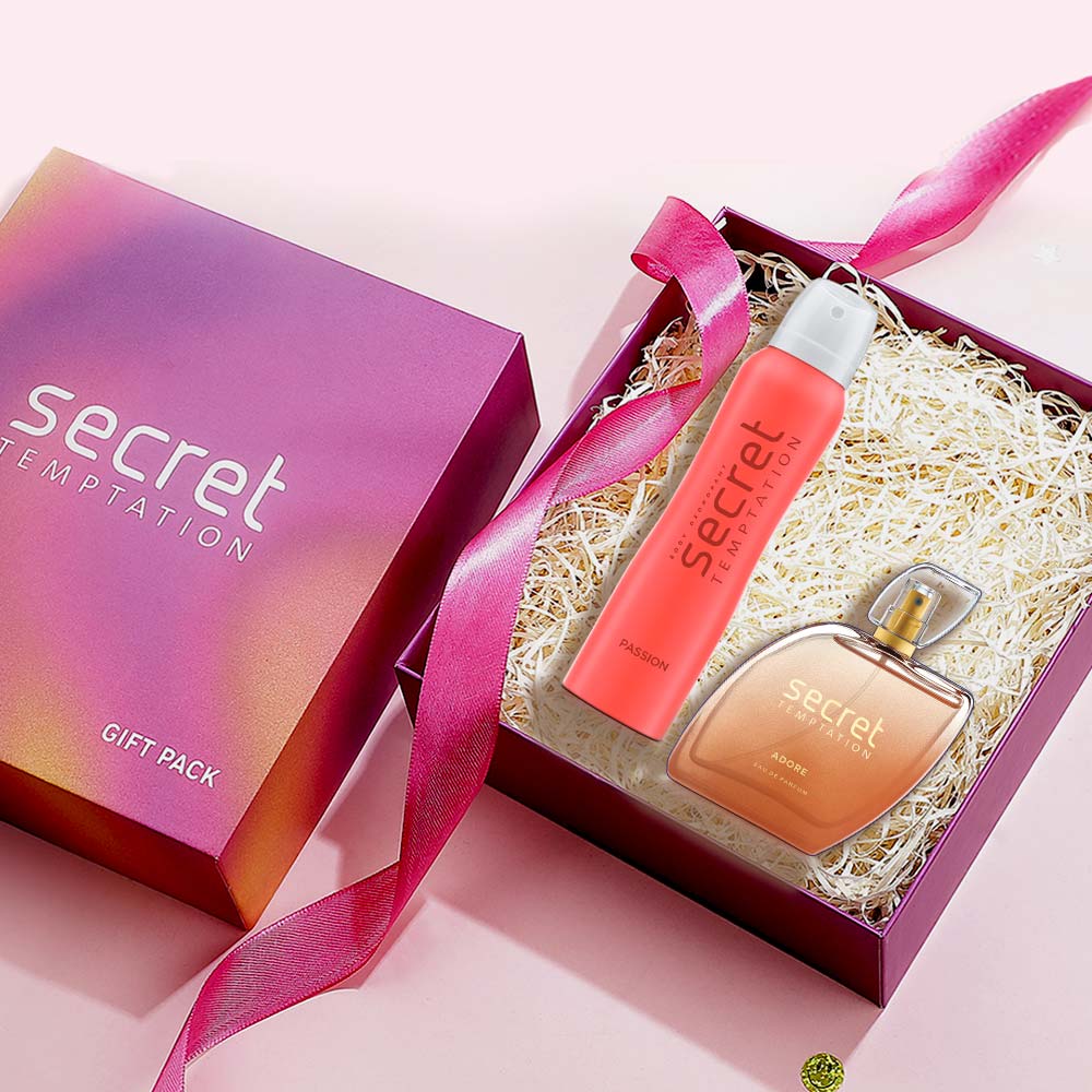 Gift Pack with Passion Deodorant 150ml and Adore Perfume 100ml