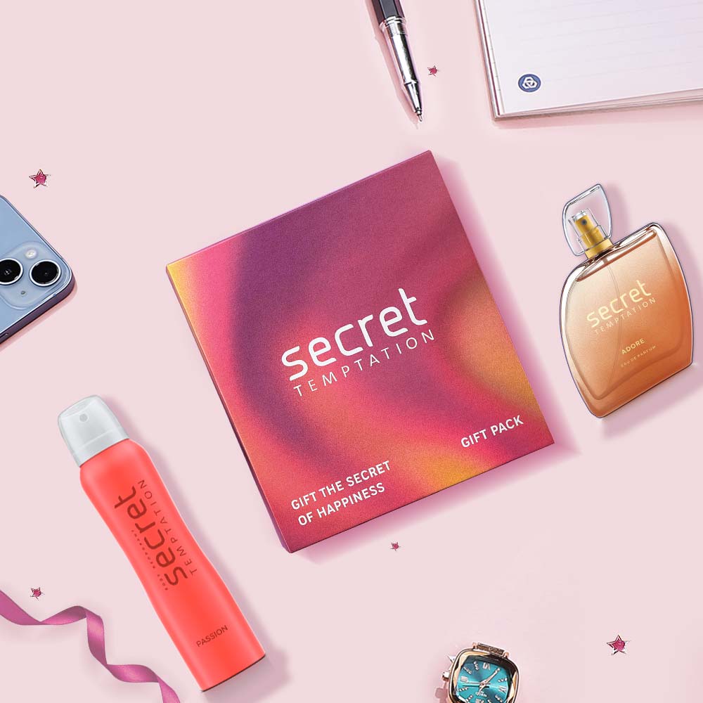 Gift Pack with Passion Deodorant 150ml and Adore Perfume 100ml