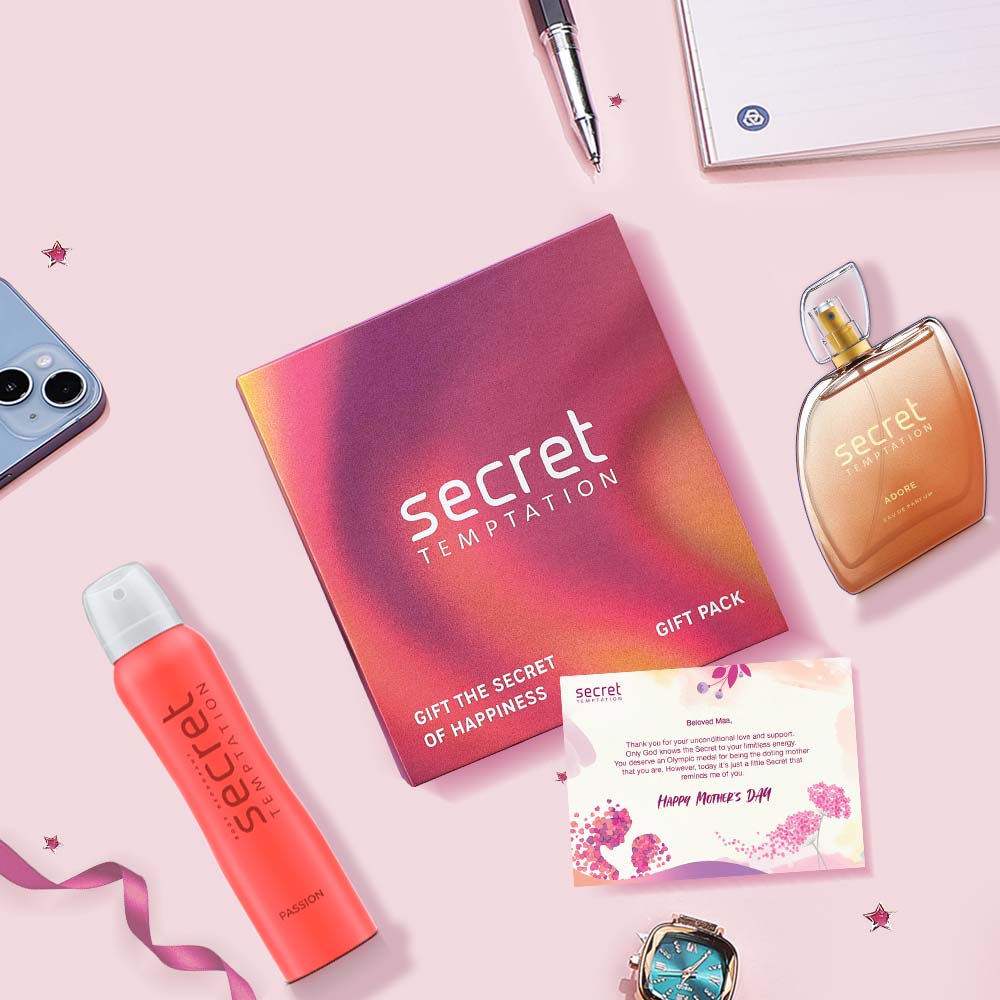 Gift Hamper with Passion Deodorant 150ml and Adore Perfume 100ml