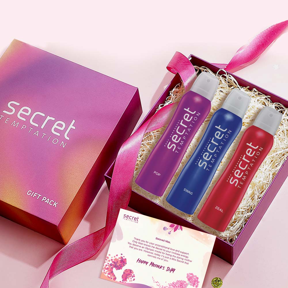 Gift Box with Pop, Swag and Zeal Deodorants (150ml each)