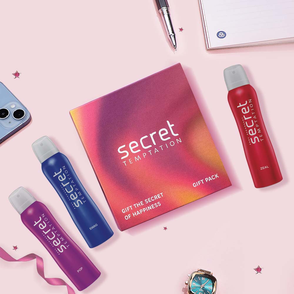 Gift Set with Pop, Swag and Zeal Deodorants (150ml each)