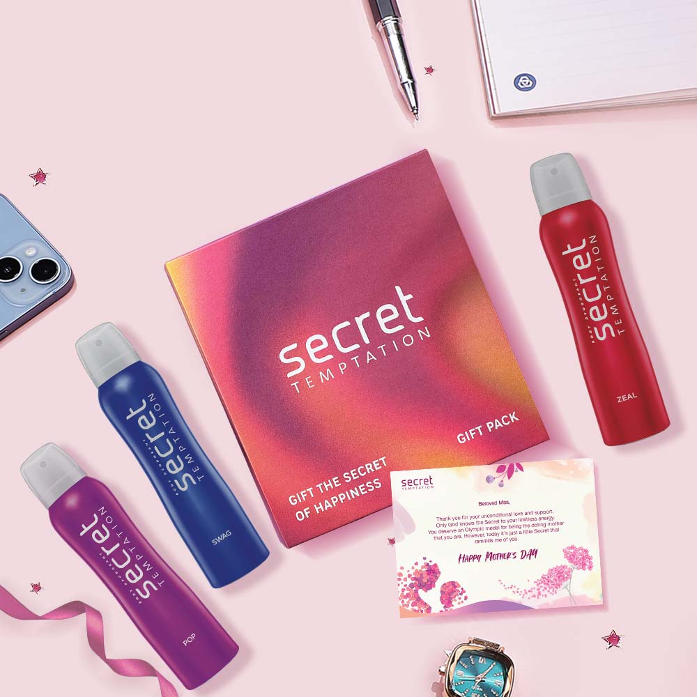 Gift Box with Pop, Swag and Zeal Deodorants (150ml each)