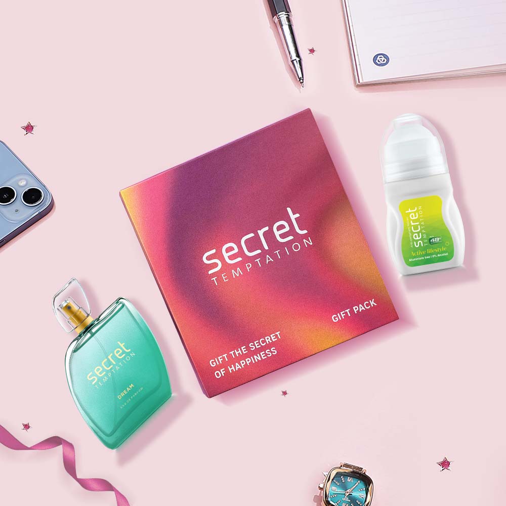 Gift Box with Active Lifestyle Roll On 50ml and Dream Perfume 50ml
