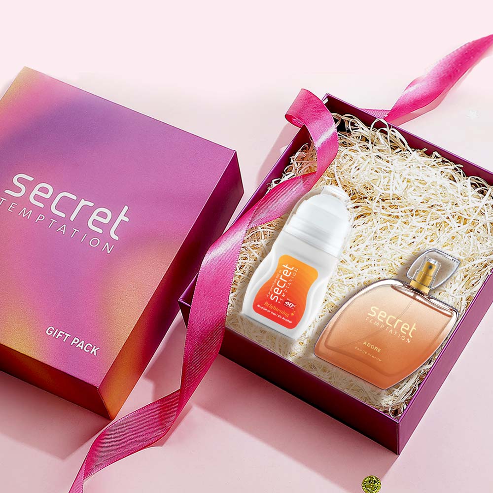 Gift Hamper with Brightening Roll On 50ml and Adore Perfume 50ml