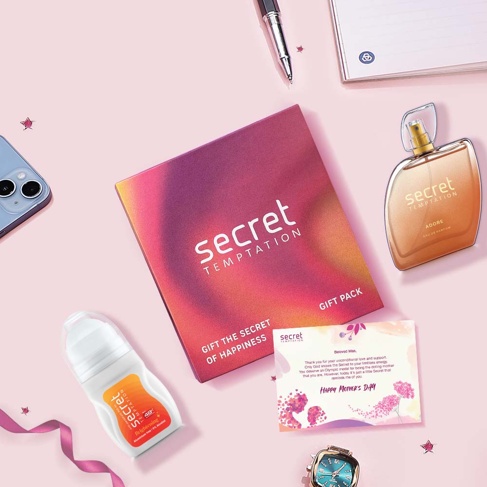 Gift Box with Brightening Roll On 50ml and Adore Perfume 50ml