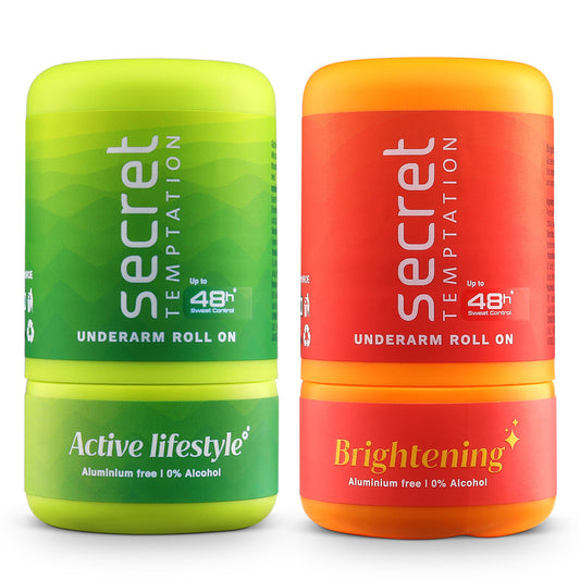 Active Lifestyle and Brightening Roll On, Pack of 2 (50ml each)