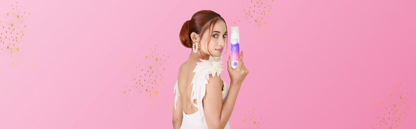 Secret Temptation Pearl Te Amo Deodorants Model Banner