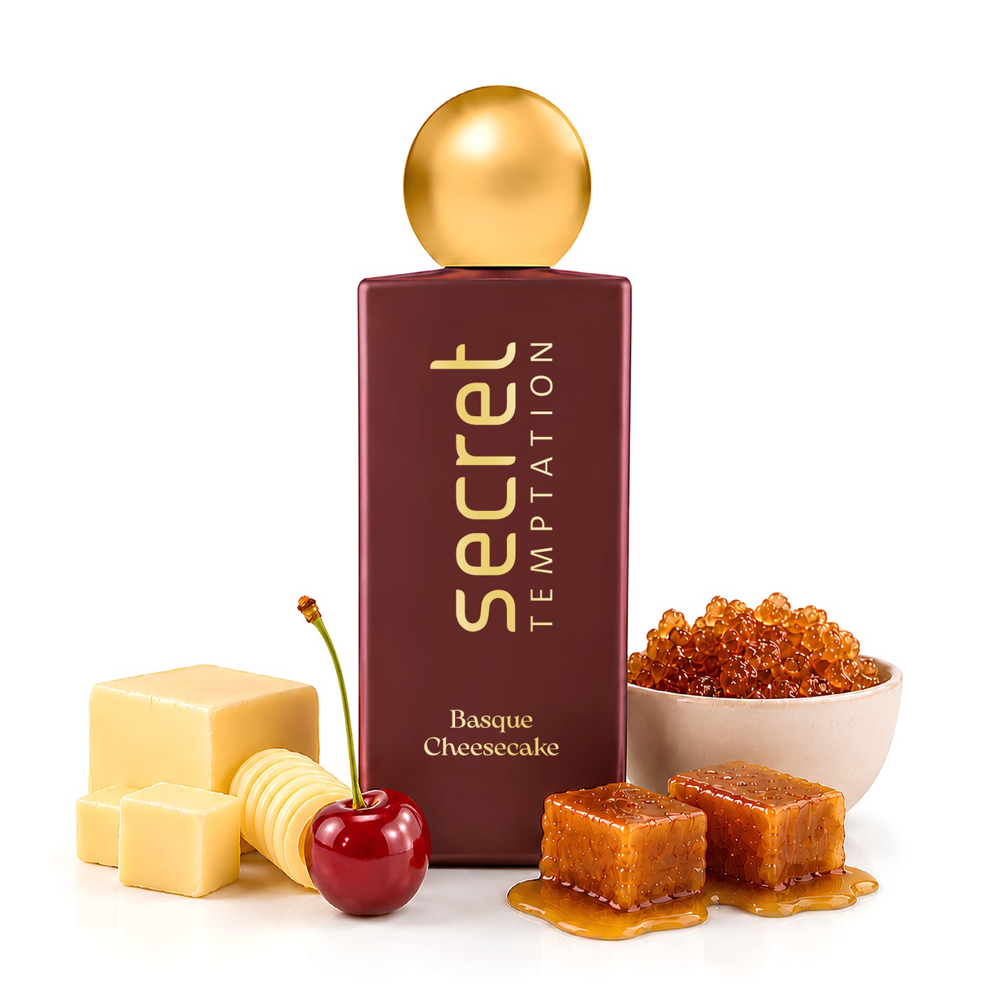 Secret Temptation Basque Cheesecake Perfume for Women, 50ml | Long Lasting Perfume | Rich Gourmand Fragrance for Women | Luxury Ladies Perfume I 20% Perfume Oil
