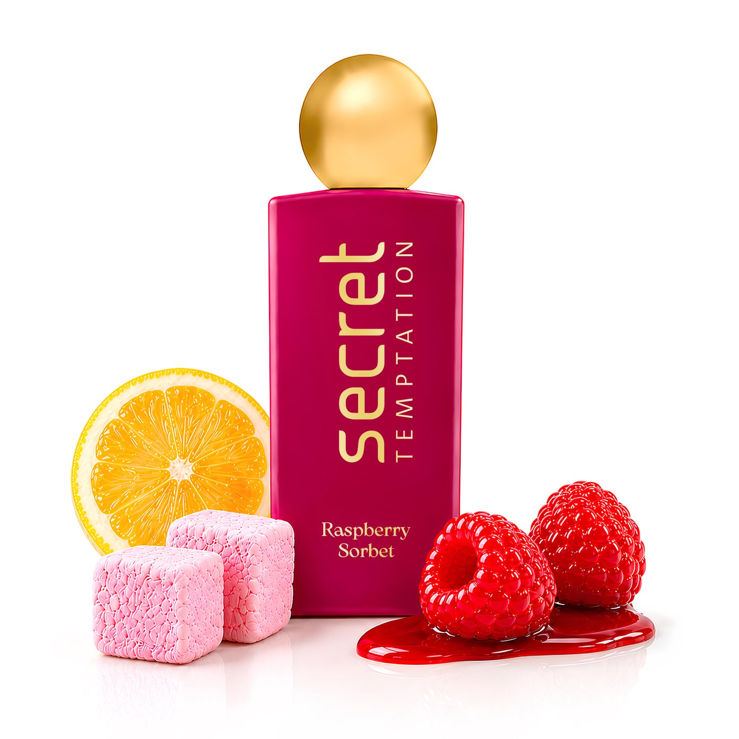 Secret Temptation Raspberry Sorbet Perfume for Women, 50ml | Long Lasting Perfume | Fruity Gourmand Fragrance for Women | Fresh Ladies Perfume I 20% Perfume Oil