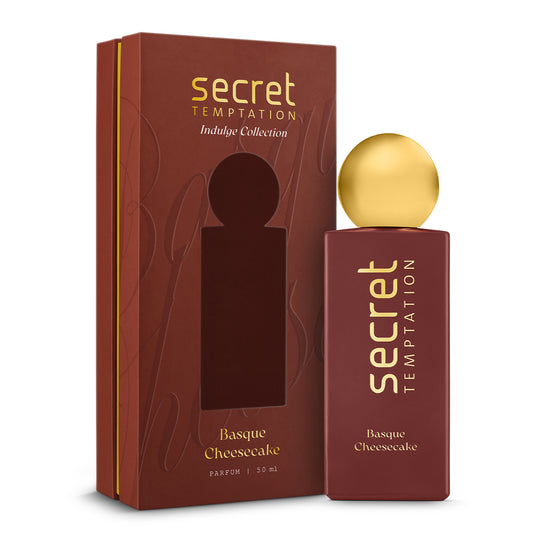 Secret Temptation Basque Cheesecake Perfume for Women, 50ml | Long Lasting Perfume | Rich Gourmand Fragrance for Women | Luxury Ladies Perfume I 20% Perfume Oil