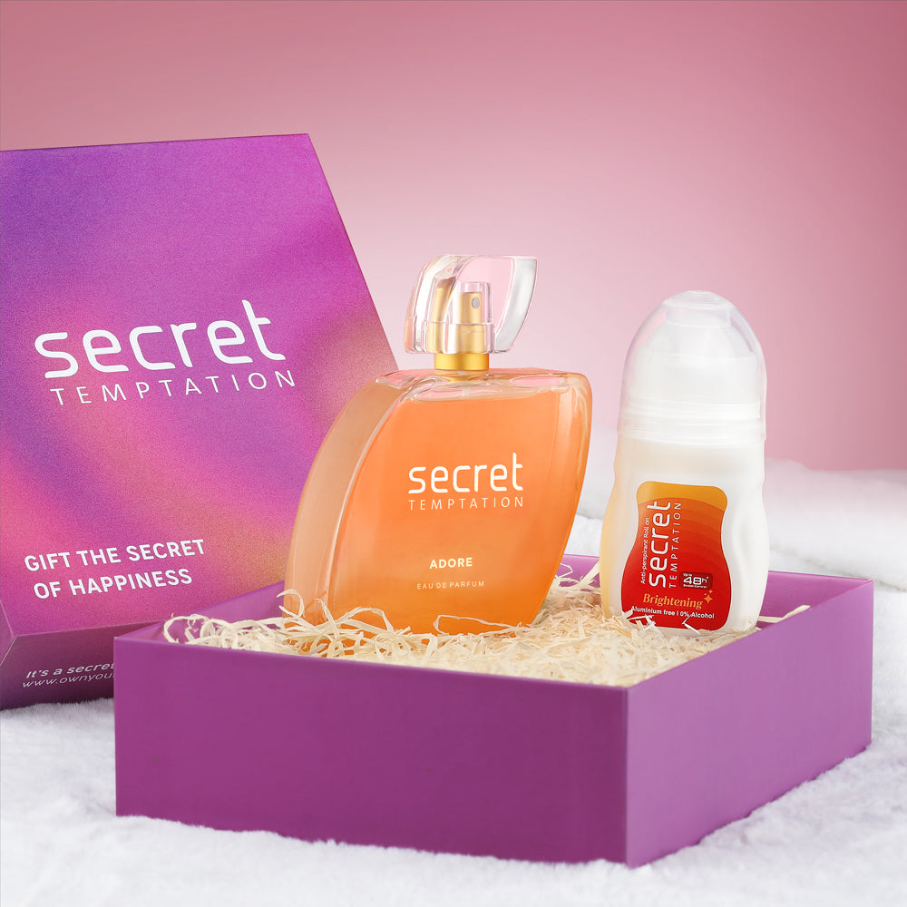 Gift Hamper with Brightening Roll On 50ml and Adore Perfume 50ml