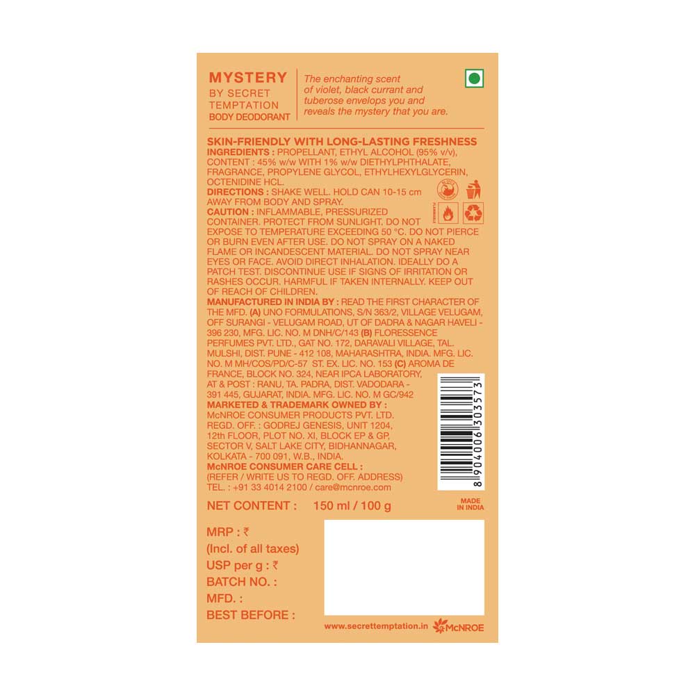 Mystery Deodorant 150ml