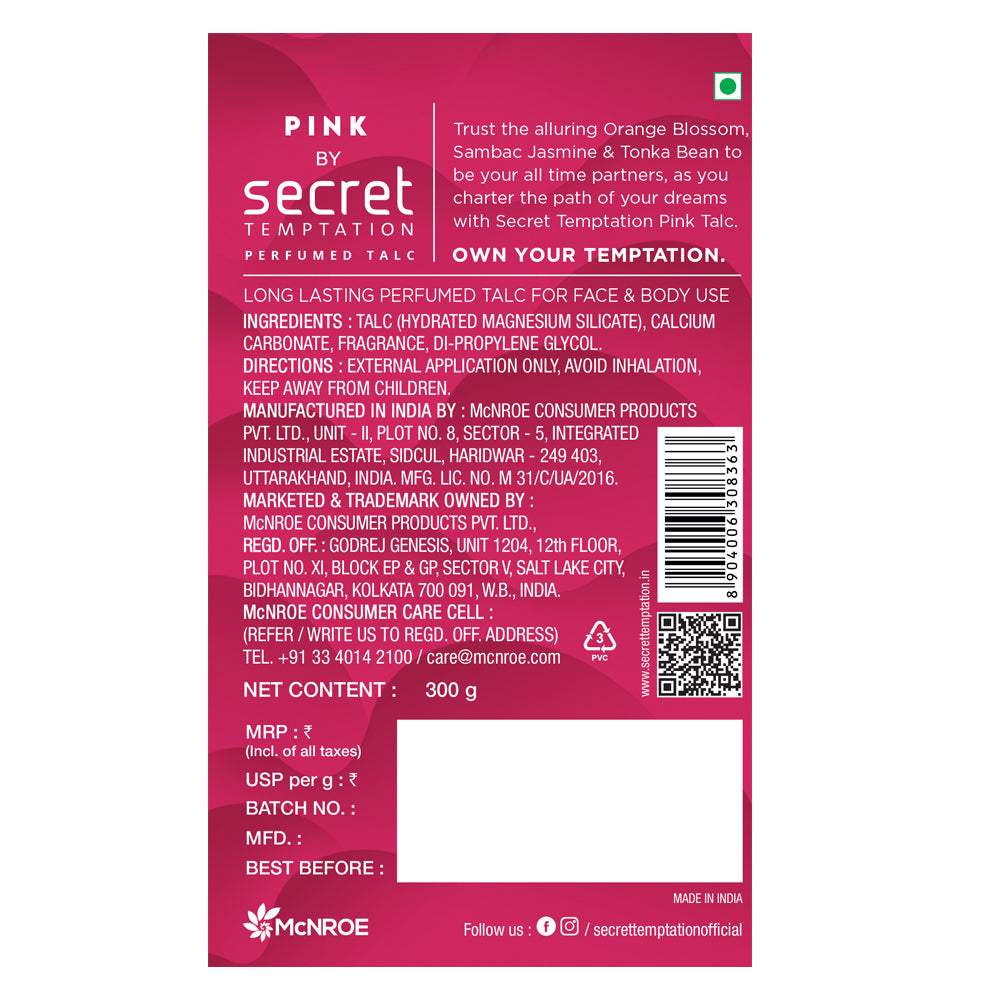 Pink Talc 300gm