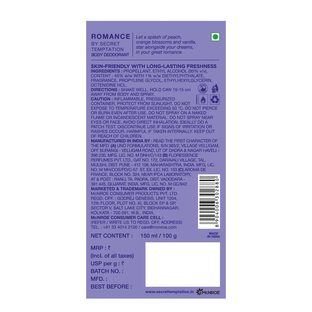 Romance Deodorant 150ml
