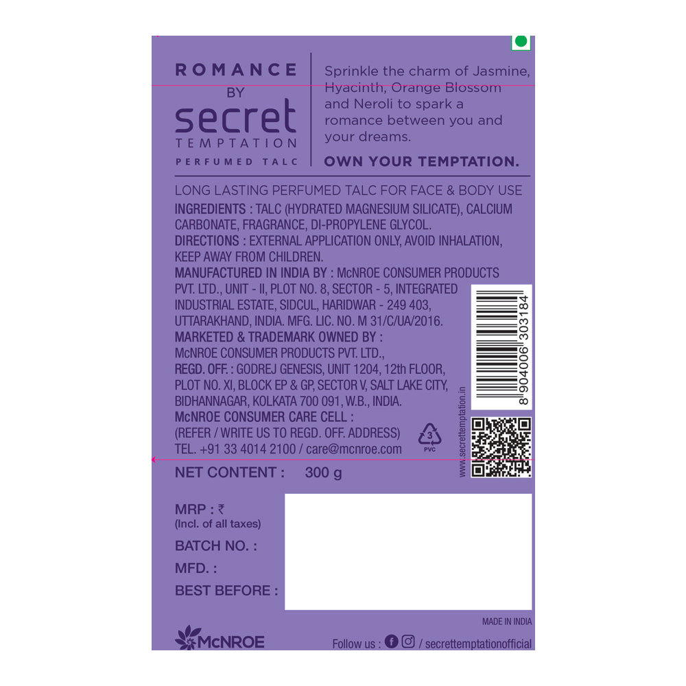 Romance Talc 300 gm