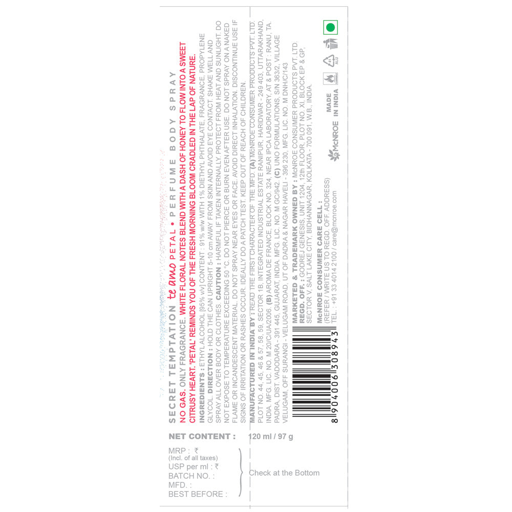 No Gas Deo Gift Box, Pack of 3 (120ml)