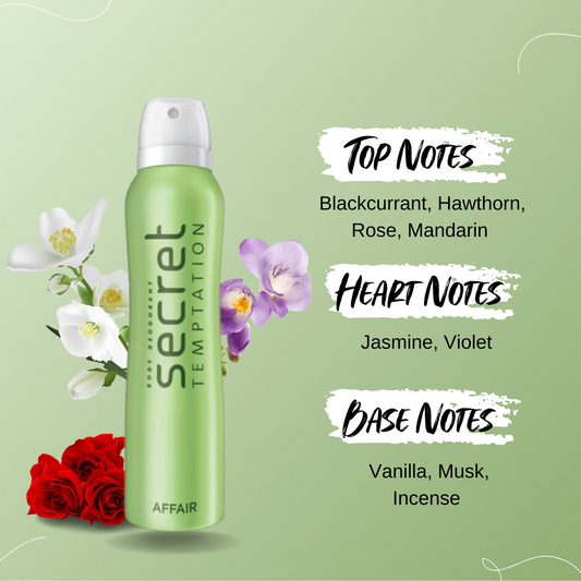 Affair and Romance Deodorant, pack of 2 (150ml each)
