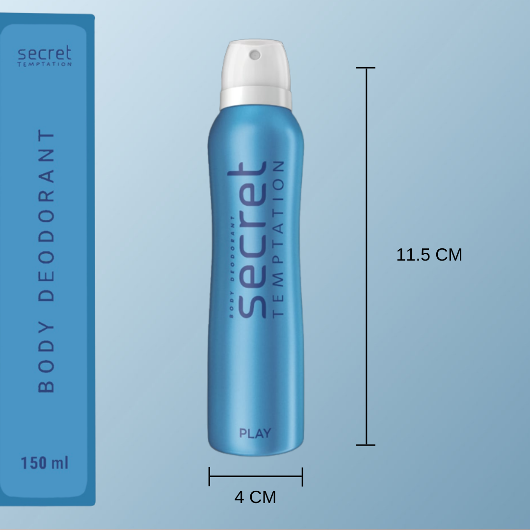Play and Pink Deodorant, Pack of 2 (150ml each)