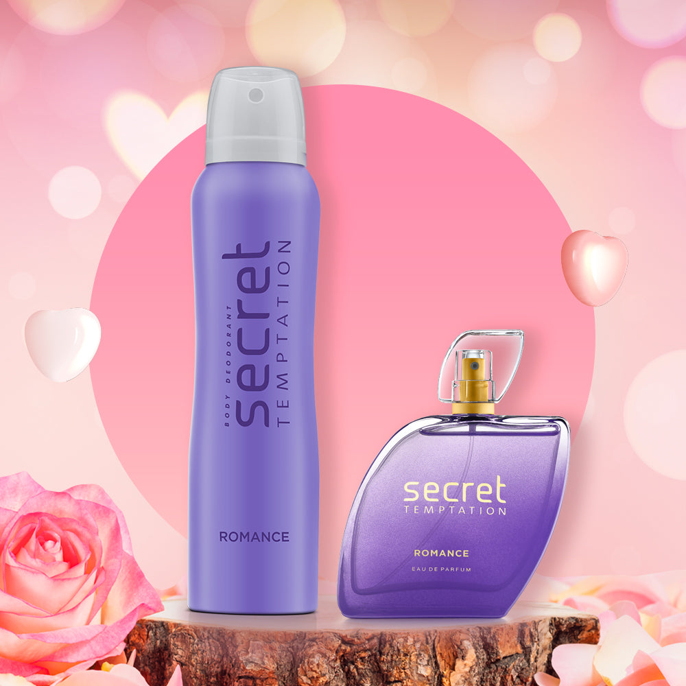 Valentine's Day Gift Hamper with Romance Deodorant 150ml and Perfume 100ml