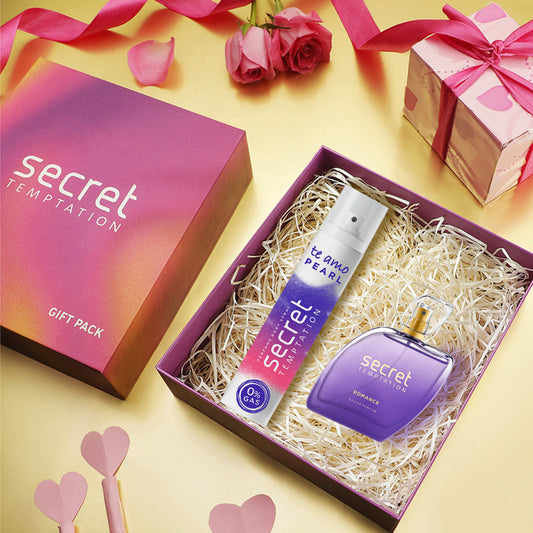 Valentine's Day Gift Hamper with Te Amo Pearl 120ml and Romance Perfume 50ml