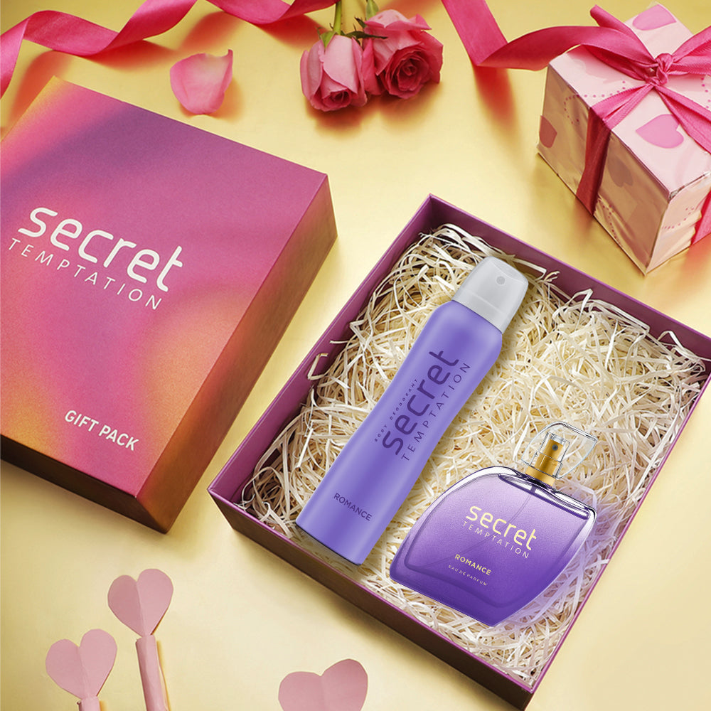 Valentine's Day Gift Hamper with Romance Deodorant 150ml and Perfume 100ml