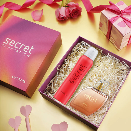 Valentine's Day Gift Hamper with Passion Deodorant 150ml and Adore Perfume 100ml