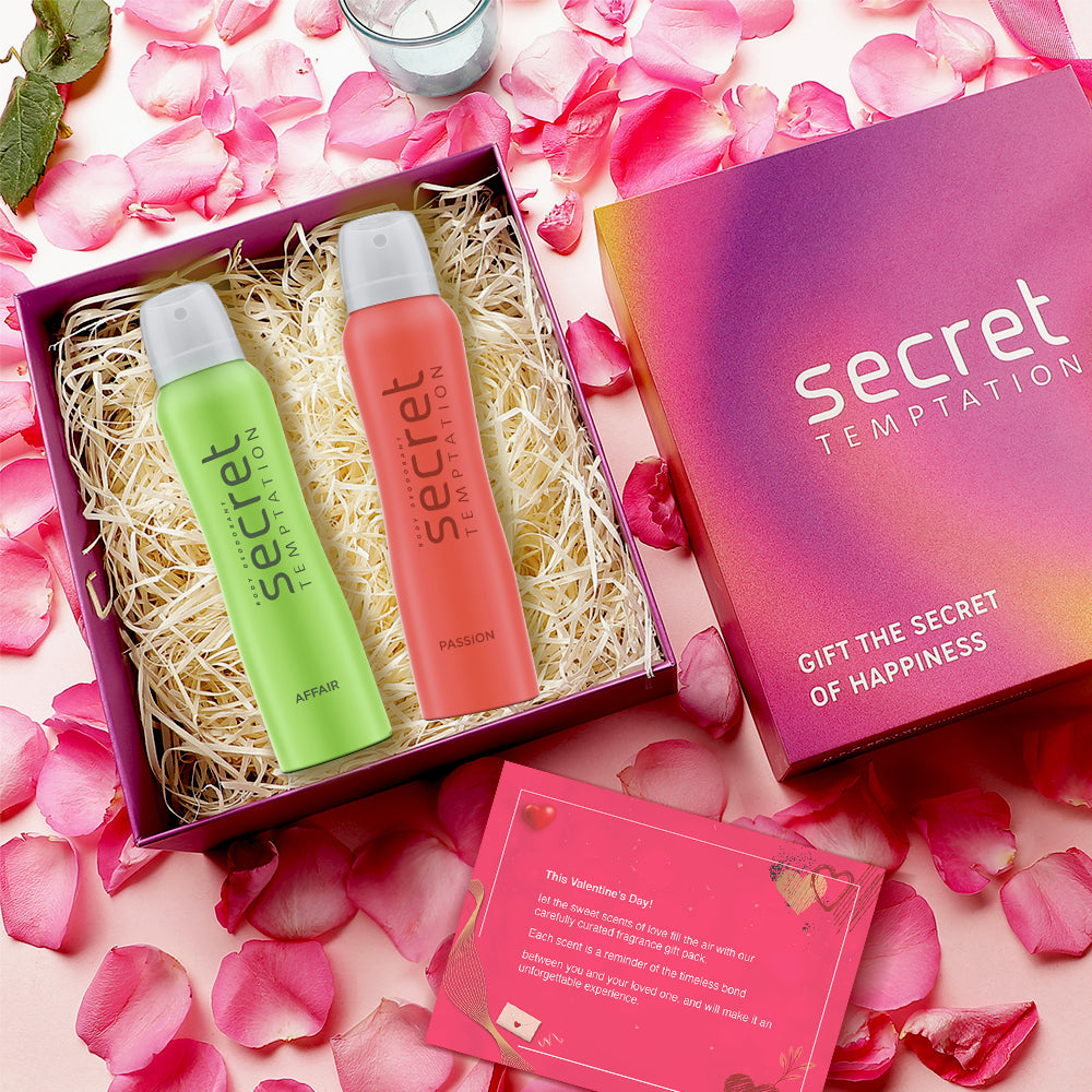 Valentine's Day Gift Hamper with Affair and Passion Deodorant (150ml each)
