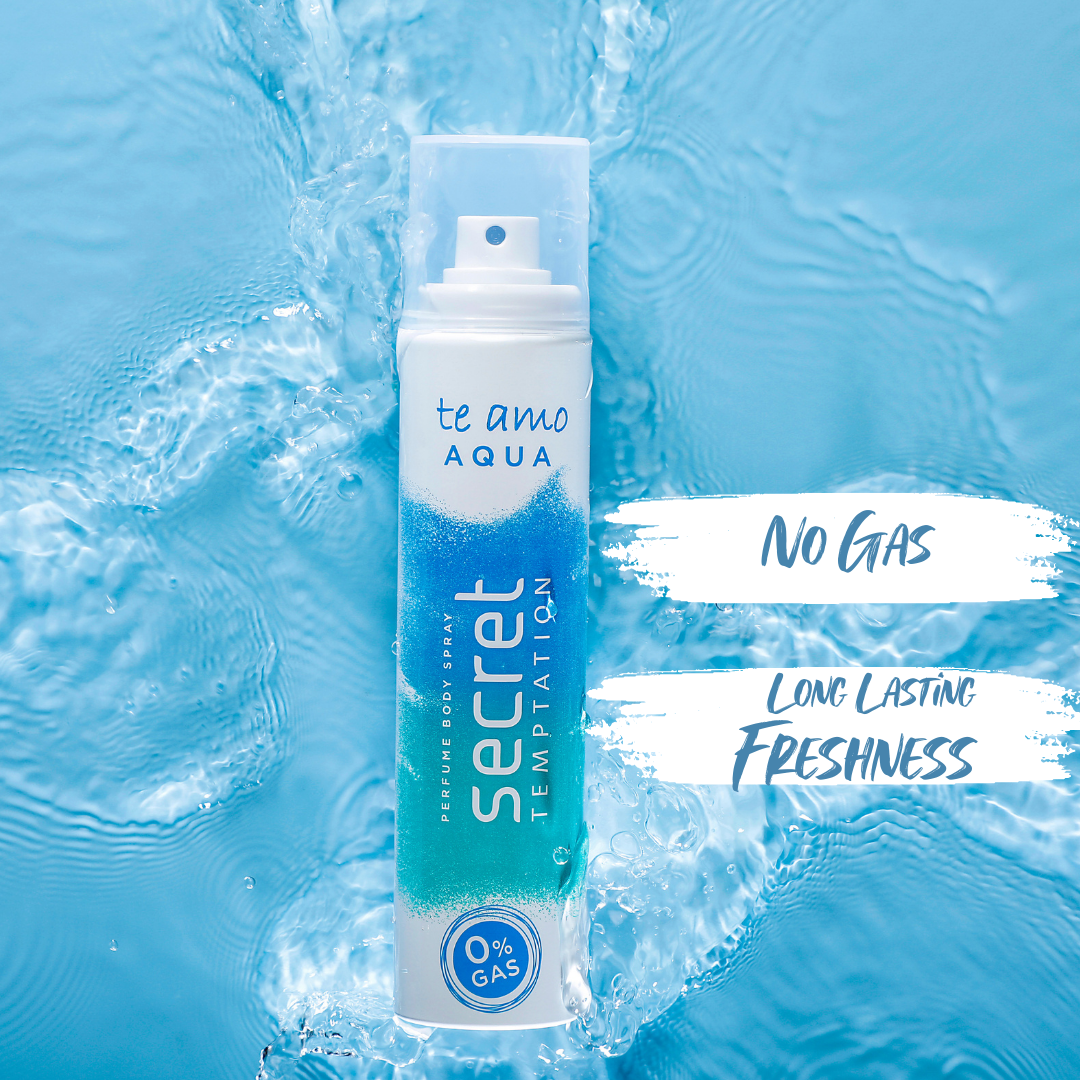 Te Amo Aqua and Pearl Body Perfume, Pack of 2 (120ml each)