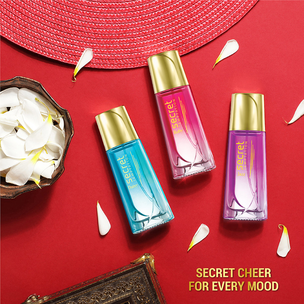Cheer Collection Daisy, Jazz and Ruby Perfume, Pack of 3 (30ml each)