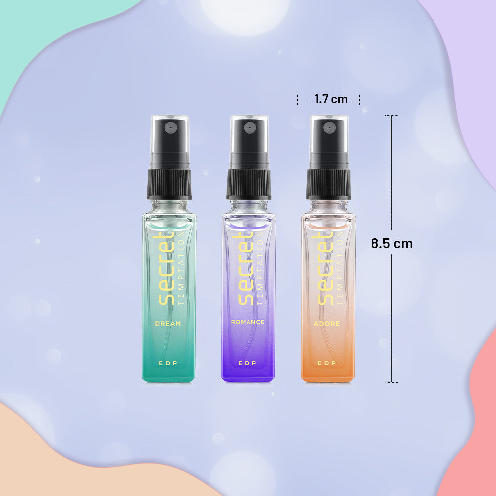 Adore, Dream and Romance Perfume, Travel Pack (8ml each)