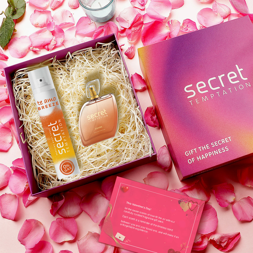 Valentine's Day Gift Hamper with Te Amo Breeze 120ml and Adore Perfume 50ml