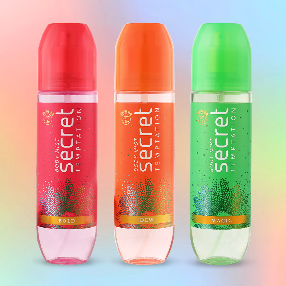 Body Mist Round Body Mist Spray for Women | Secret Temptation