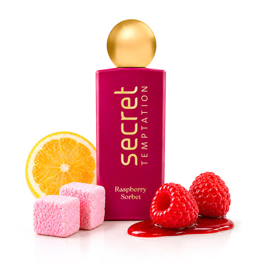 Secret Temptation Raspberry Sorbet Perfume for Women, 50ml | Long Lasting Perfume | Fruity Gourmand Fragrance for Women | Fresh Ladies Perfume I 20% Perfume Oil