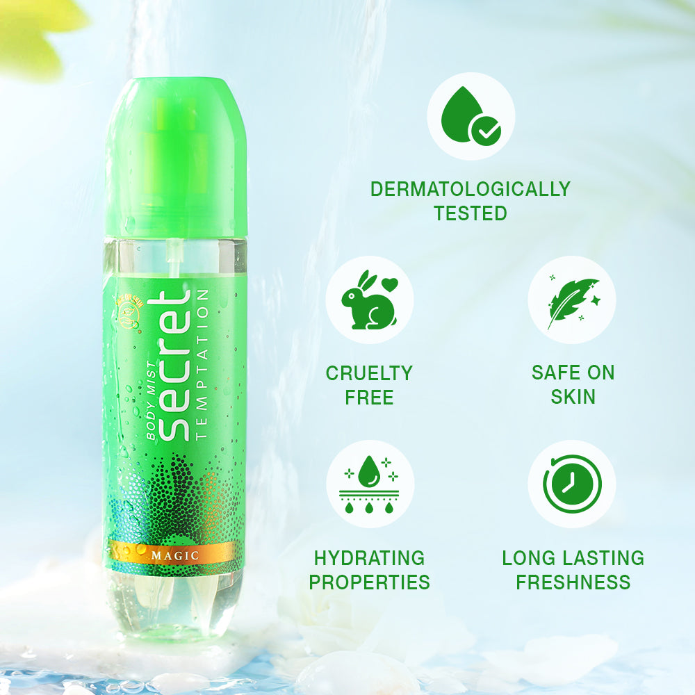 Magic Body Spray Magic Body Mist 120ml | Body Mist Spray for Women | Secret Temptation