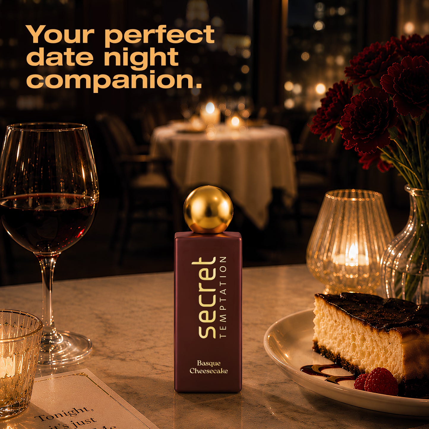 Secret Temptation Basque Cheesecake Perfume for Women, 50ml | Long Lasting Perfume | Rich Gourmand Fragrance for Women | Luxury Ladies Perfume I 20% Perfume Oil