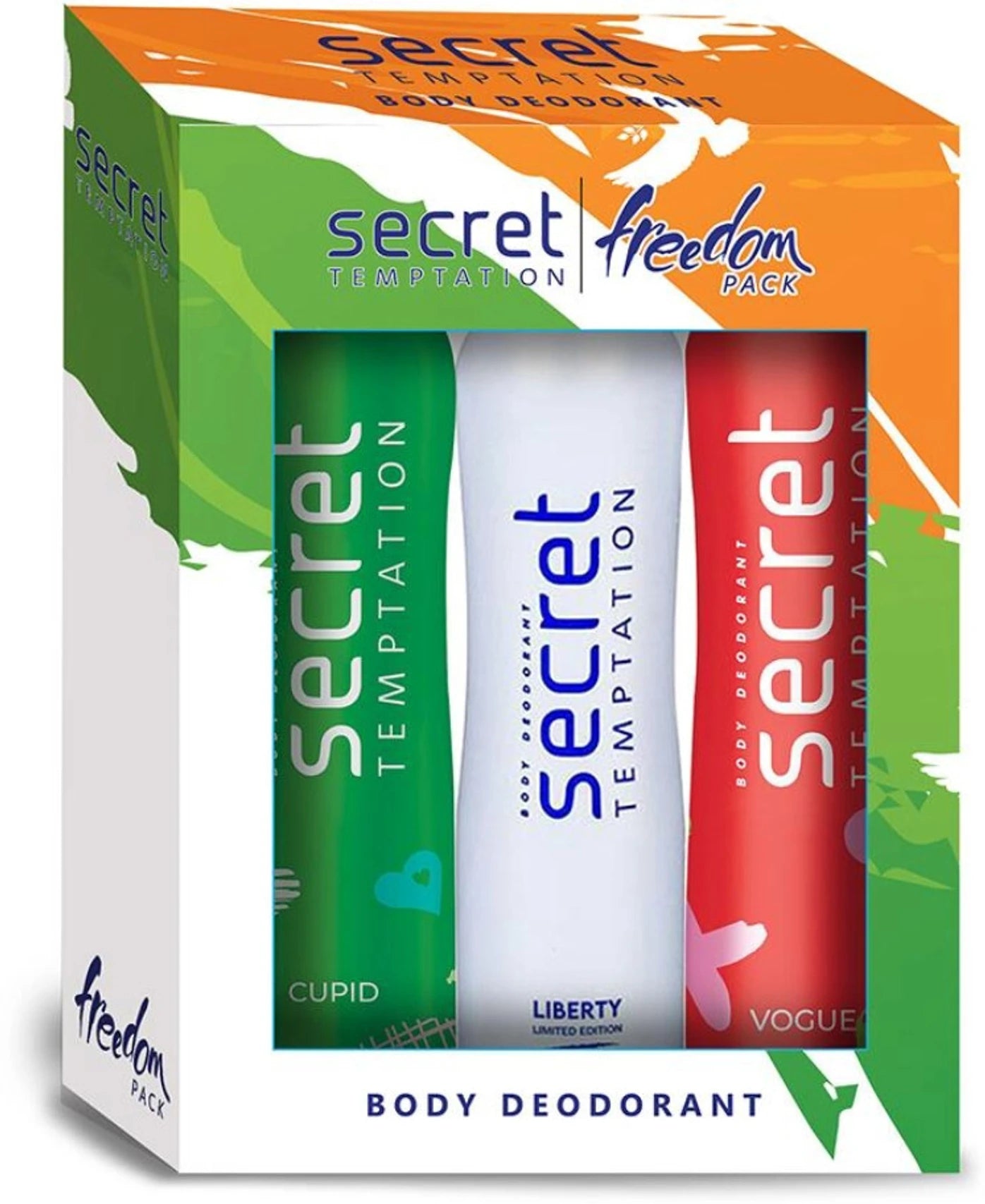 Freedom Pack with Passion, Liberty and Affair Deodorant