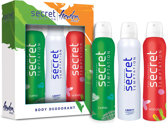 Freedom Pack with Passion, Liberty and Affair Deodorant