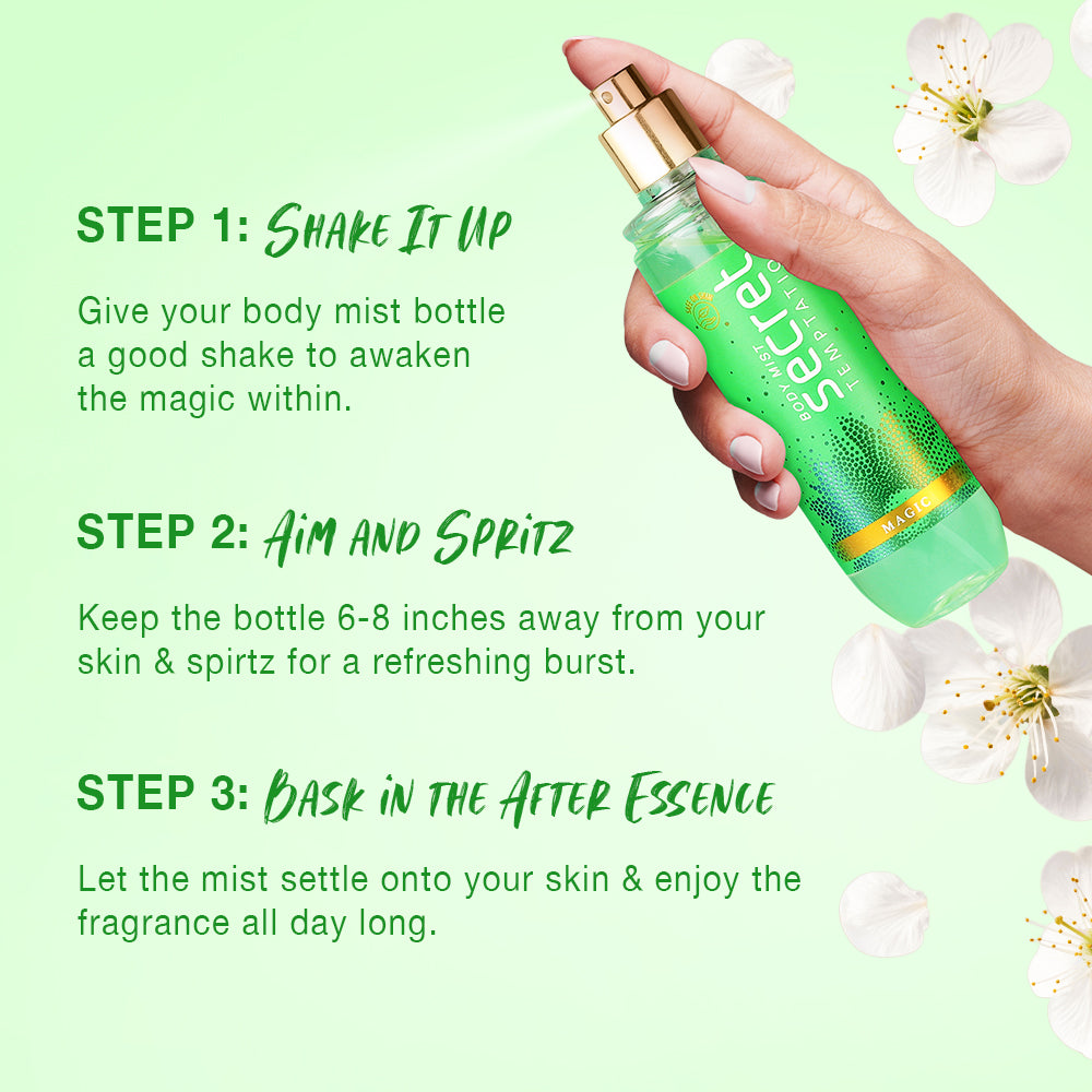 Magic Body Spray Magic Body Mist 120ml | Body Mist Spray for Women | Secret Temptation