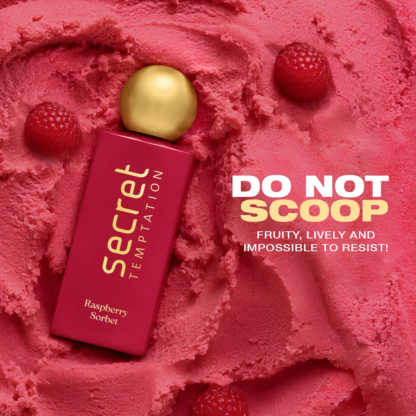 Secret Temptation Raspberry Sorbet Perfume for Women, 50ml | Long Lasting Perfume | Fruity Gourmand Fragrance for Women | Fresh Ladies Perfume I 20% Perfume Oil