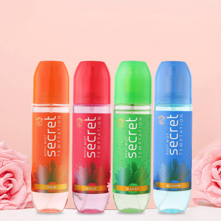 Body Mist Round Body Mist Spray for Women | Secret Temptation