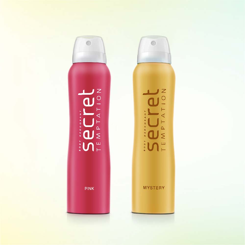 Mystery and Pink Deodorant, Pack of 2 (150ml each)