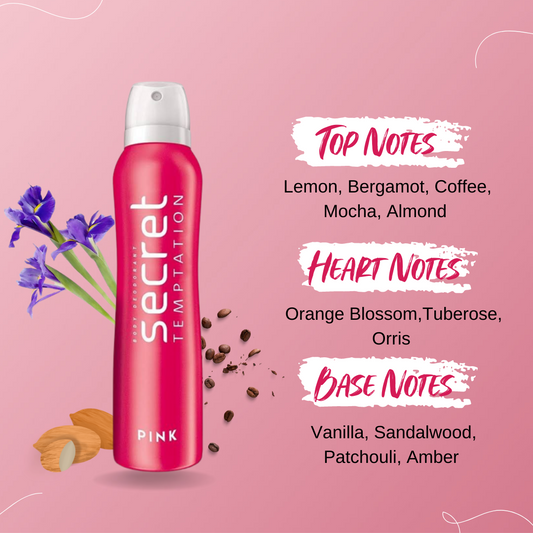 Secret Temptation Pink Deodorant: Base Notes