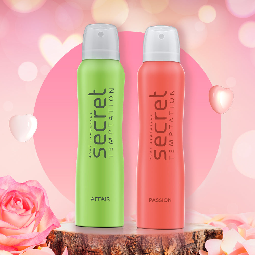 Valentine's Day Gift Hamper with Affair and Passion Deodorant (150ml each)