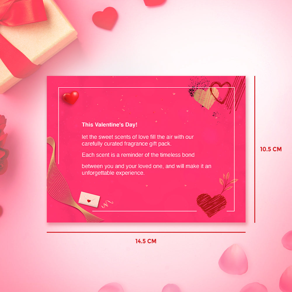 Valentine's Day Gift Hamper with Te Amo Dazzle, Petal and Sparkle No Gas Deodorants (120ml each)